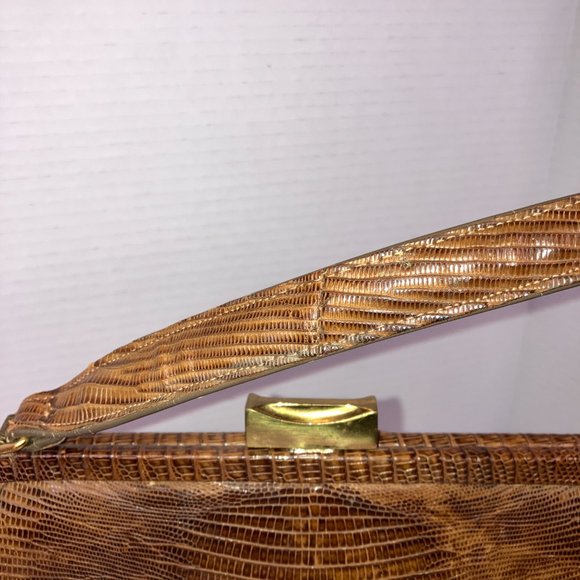 Palizzio NY Vintage Genuine Lizard Handbag - Picture 11 of 17